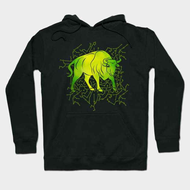 Taurus Zodiac Sign Earth element Hoodie by Nartissima
